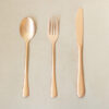 Matte Pink Gold Cutlery set
