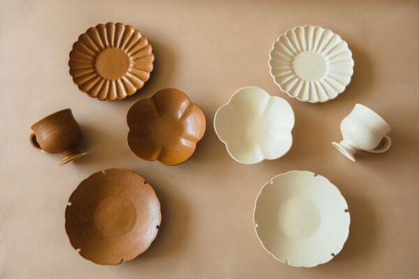 Japanese Ceramics Brown Plate