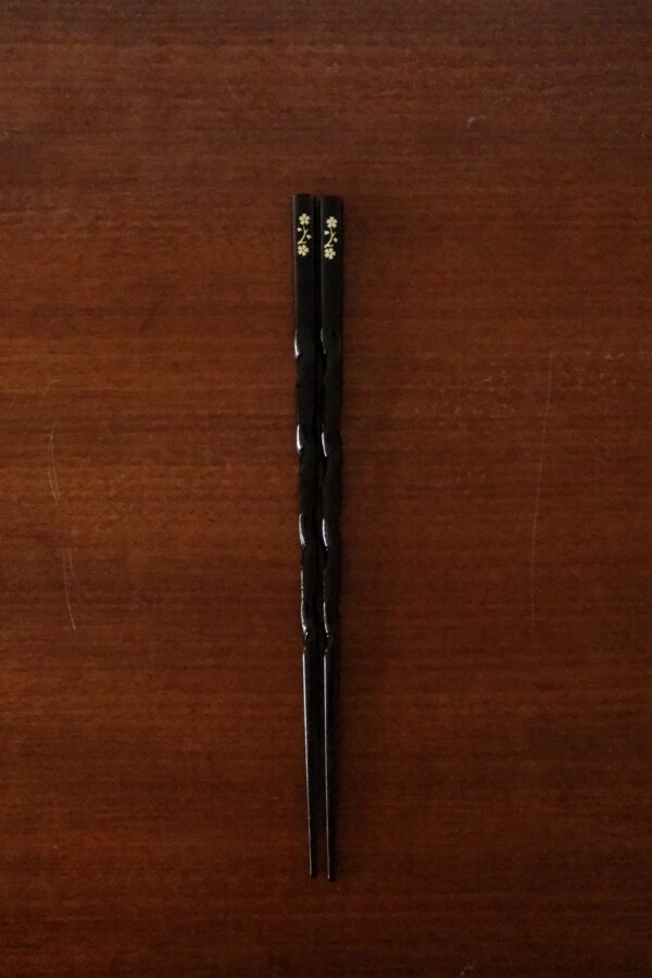 Curvy Natural wood Chopsticks - Image 4