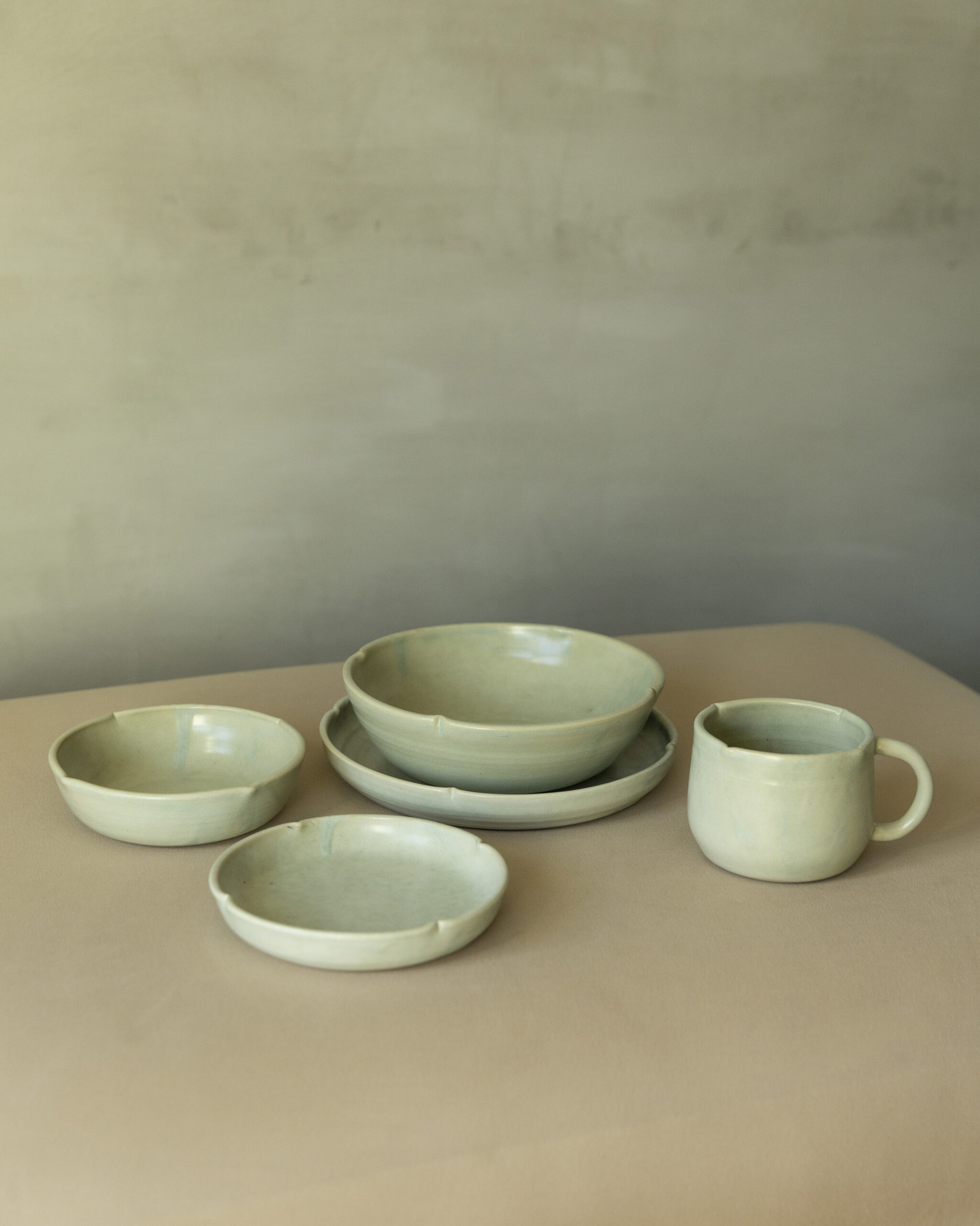 Persimmon Small Plate (Toffee / Lake Green) - Image 8